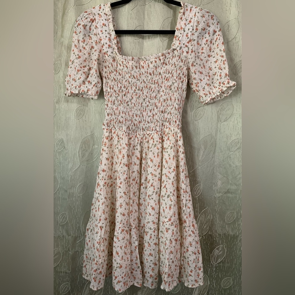 🌸Mine Small Orange Flower Dress🌸